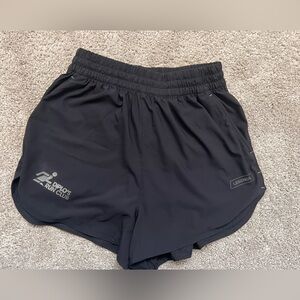 Orion's Run Club Black Women's Athletic Shorts